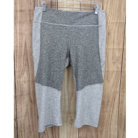 OUTDOOR VOICES Warmup 3/4 Legging Dove/Ash Gray Space Dyed Sz XL - Picture 3 of 8